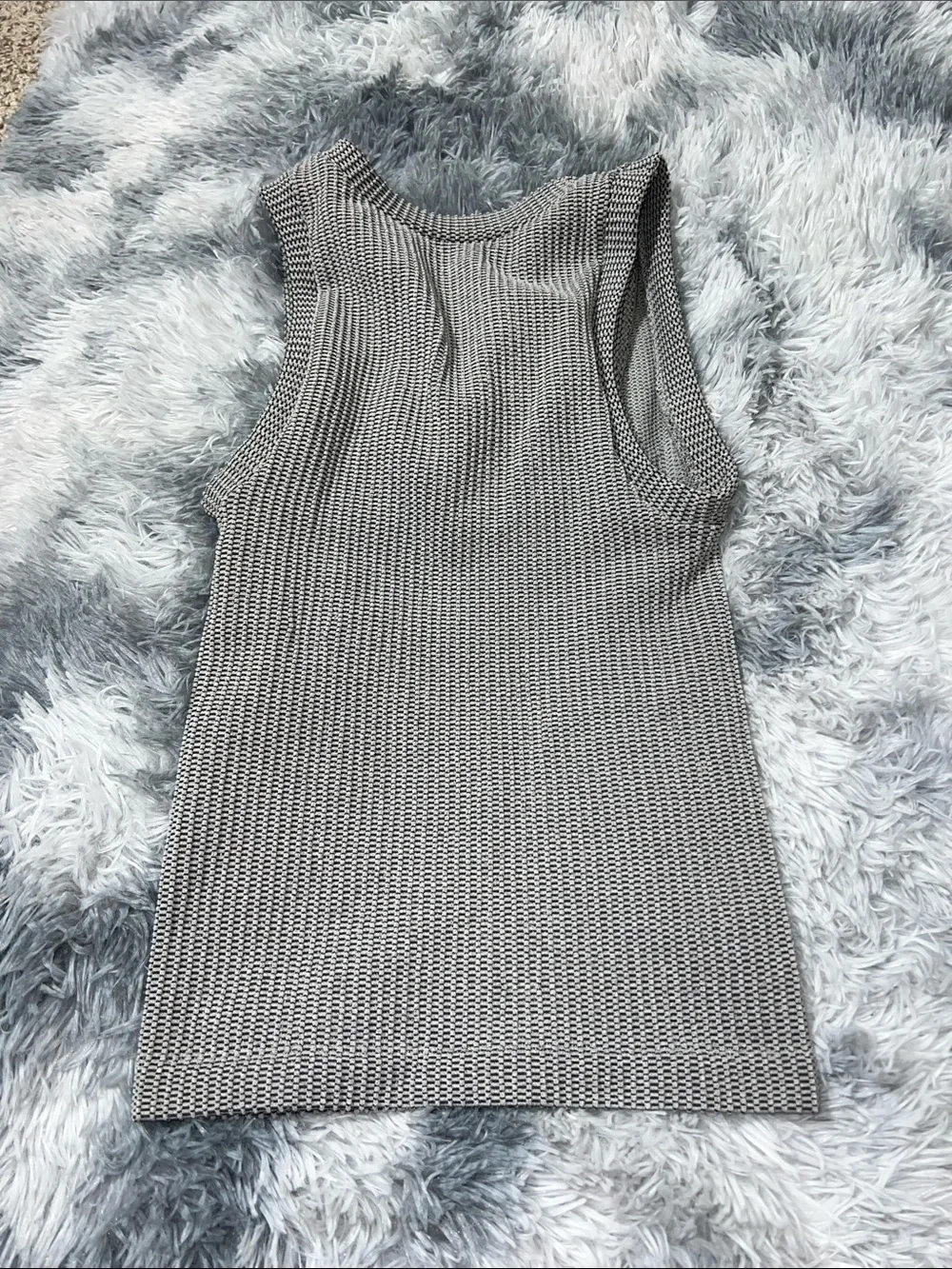 Women's Free People Gray Knit Scoop Neck Tank Top Medium